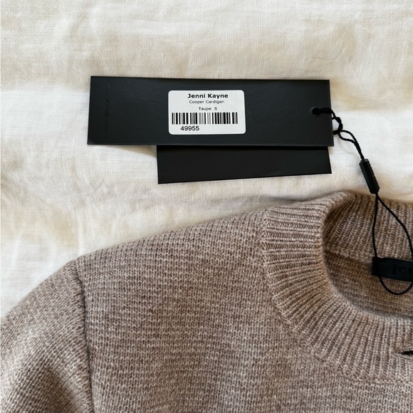 Jenni Kayne Taupe Button-Up Women's Cardigan S NWT - Picture 2 of 10